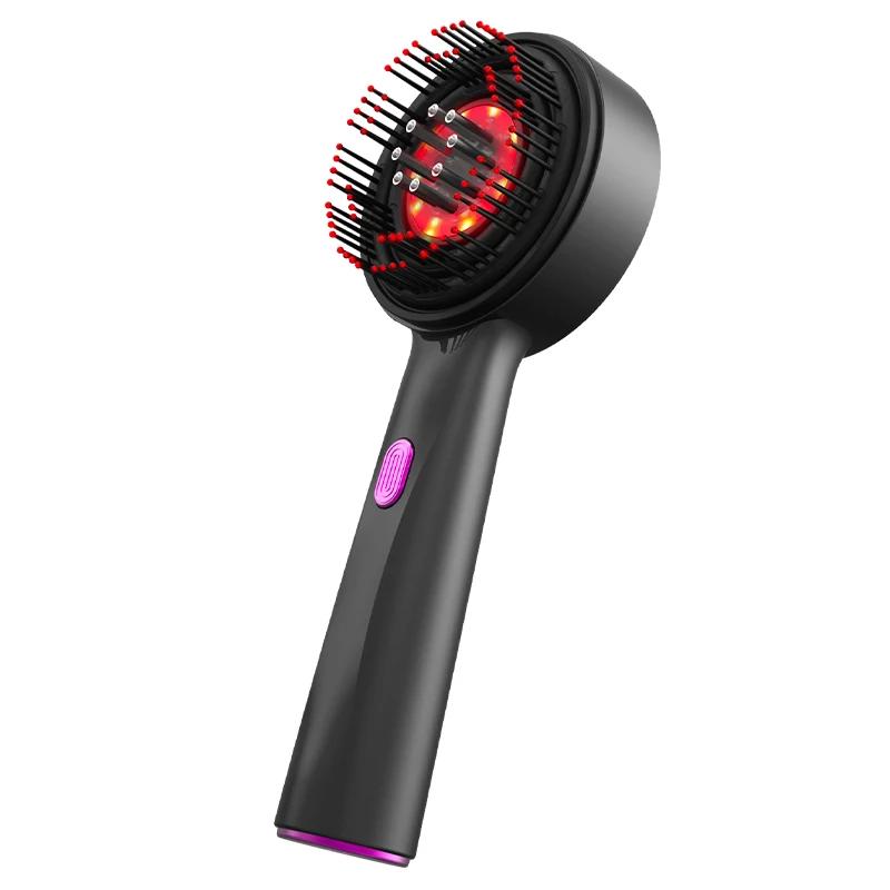 Electric Vibration Massage Comb Red Light Therapy Hair Growth Massage Scalp Brush anti Hair Loss Liquid Oil Applicator Hair Care Hailicare