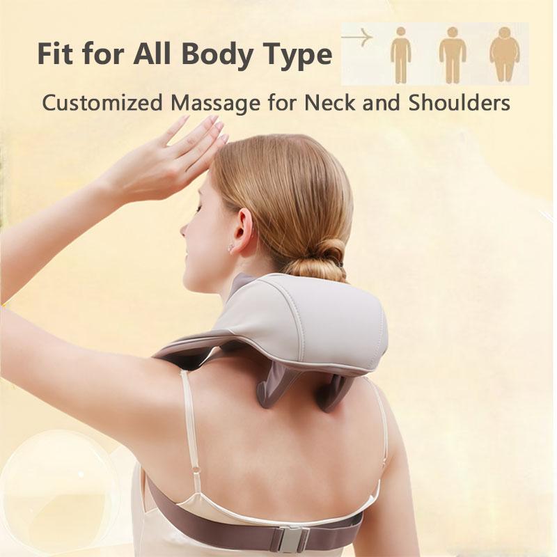 Ergonomic Neck Massager Hand Free - Massager for Neck & Shoulder Gift for Parents,Wife, Husband