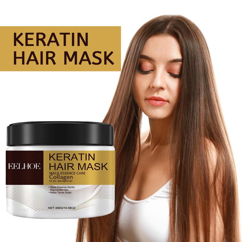 300g 10.58QZ Keratin Hair Mask,  collagen,repair dry damaged hair, apply to all hair types net content  conditioner Haircare Moisturize