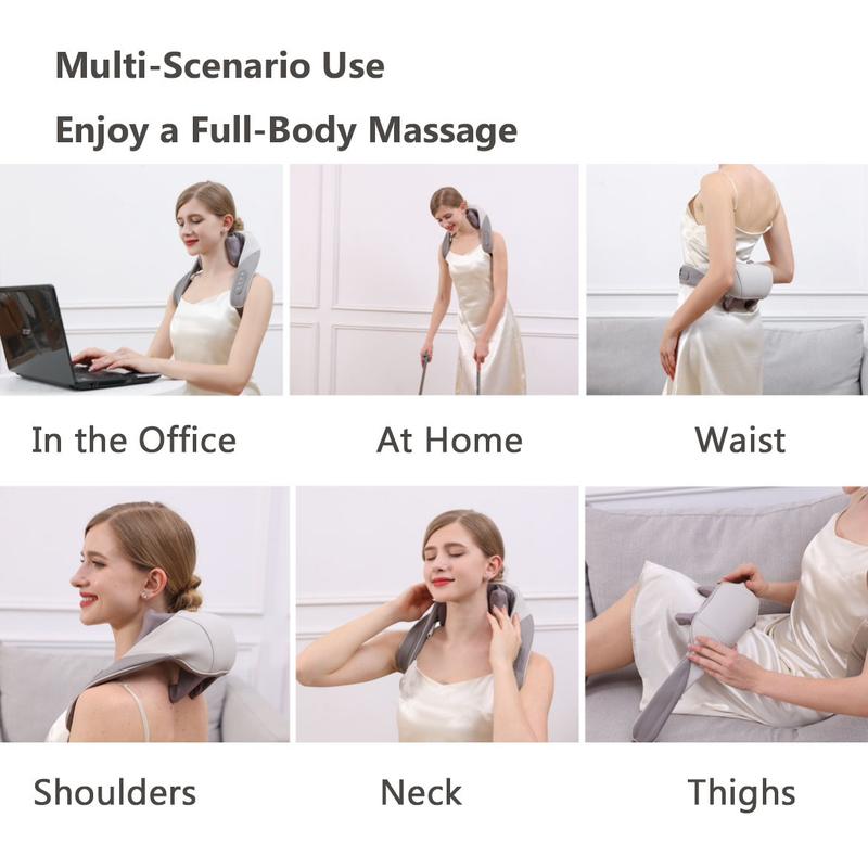 Ergonomic Neck Massager Hand Free - Massager for Neck & Shoulder Gift for Parents,Wife, Husband