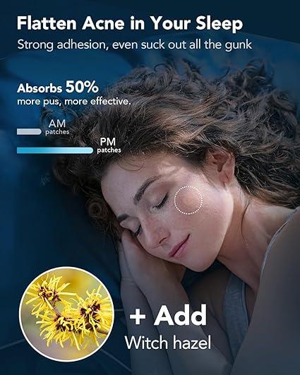 LitBear Acne Pimple Patches, Day and Night 4 Sizes 180 Dots Thin & Thick Hydrocolloid Patches with Witch Hazel, Tea Tree & Calendula Oil, Extra Adhesion for Face Zit Patch Dots Skincare Skin Repair Skincare Skin Repair Skincare Skin Repair