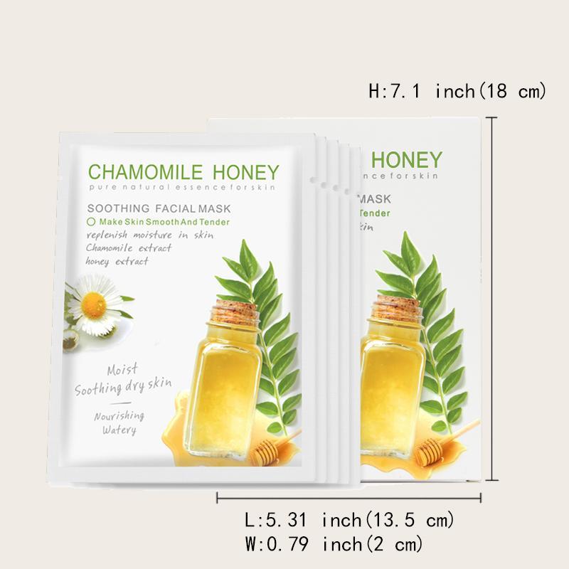 Fruit Facial Sheet Mask, 5pcs Moisturizing & Soothing Facial Sheet Mask, Hydrating & Nourishing Facial Sheet Mask, Face Care Mask, Skincare Product For Women & Men