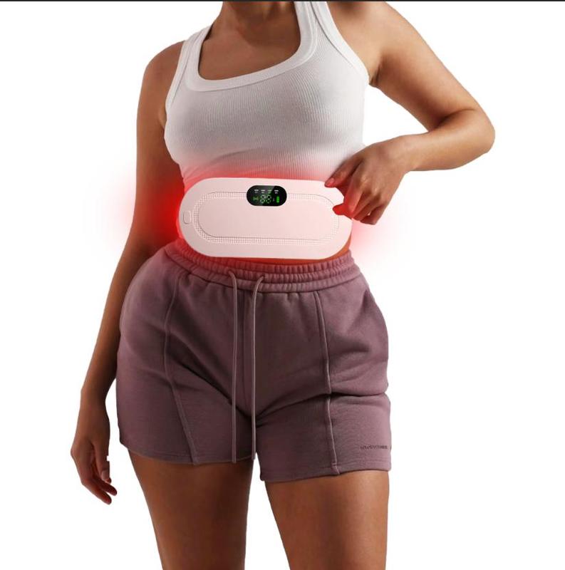 Wearable Electric Menstrual Heating Pad, Hot Massage Heating Pad, warming belt for Cramps with Vibration & Massage, Abdominal Relieve with Three Levels, Best Gifts for Woman