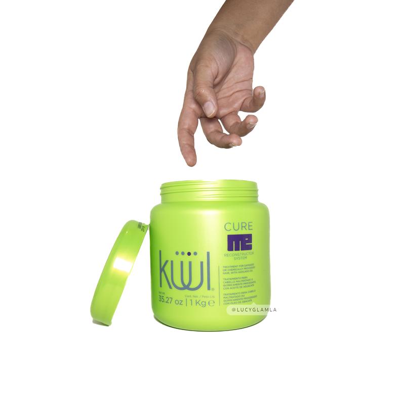 KUUL (Avocado) Reconstructor Hair Mask System CURE ME Treatment Hair 35.2 OZ Hair Nutrition Conditioner Haircare Repair Shampoo Uv Moisturizer Oil Blend Hydrate Cleanser Cleansing