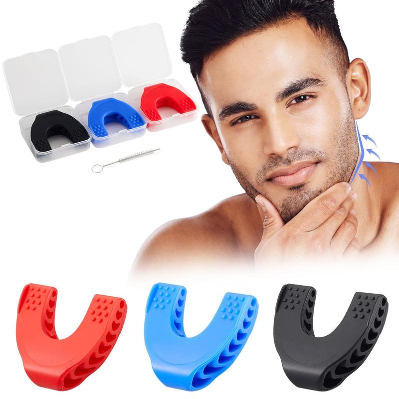 Jaw Exerciser for Men & Women, 3Pack Jaw Trainer, 3 Resistance Levels Silicone, Activating Tightening Strengthening Facial Muscles Jawline Trainer,Jaw Workout and Face Exerciser