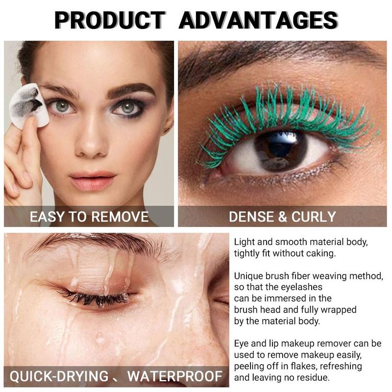 Colored Colorful Waterproof Mascara for Eyelashes Set,Blue White Black Brown Purple Long lasting Charming Voluminous Cruelty Free Vegan Eye Makeup (A-6Pcs 02#&03#&04#&08#&09#&11# Blue&Green&Purple, A)