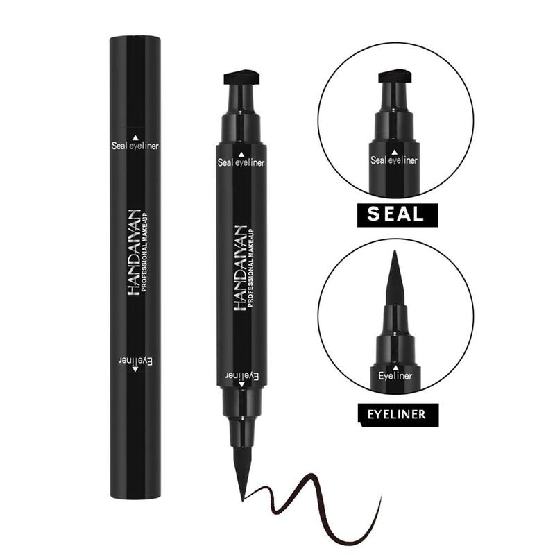 2 in 1 Eyeliner Pen, 1 Count Waterproof Long Lasting Eyeliner Pencil, Portable Eye Makeup Tool for Women