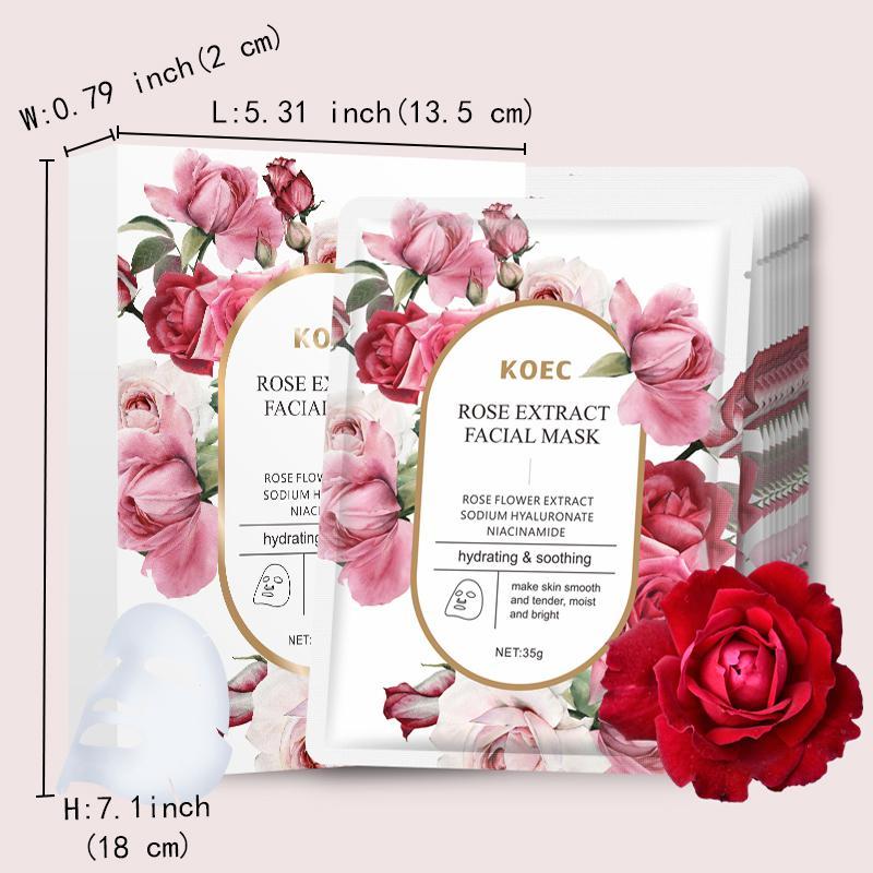 Fruit Facial Sheet Mask, 5pcs Moisturizing & Soothing Facial Sheet Mask, Hydrating & Nourishing Facial Sheet Mask, Face Care Mask, Skincare Product For Women & Men