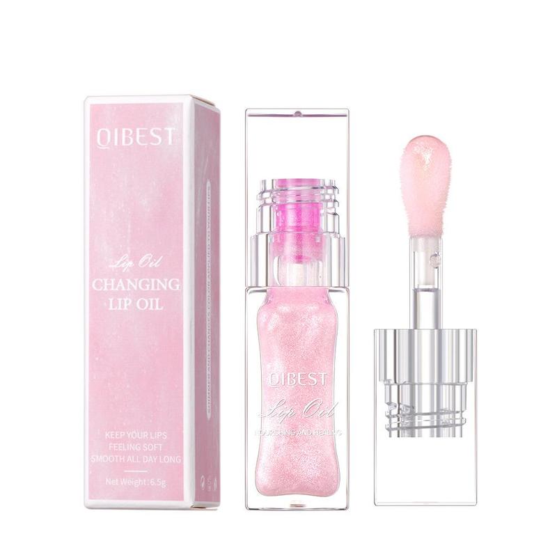 Temperature Changing Lip Oil, Moisturizing Lip Care Stick, Easy Coloring Lip Gloss, Women's Non-stick Cup Lip Glaze