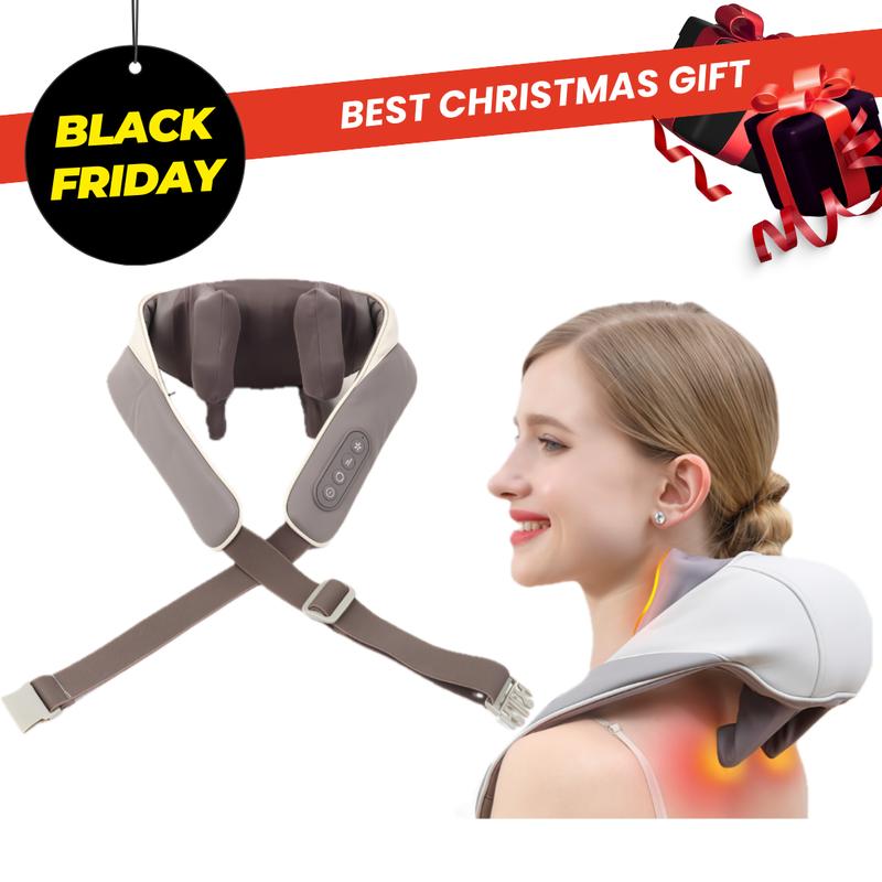 Ergonomic Neck Massager Hand Free - Massager for Neck & Shoulder Gift for Parents,Wife, Husband