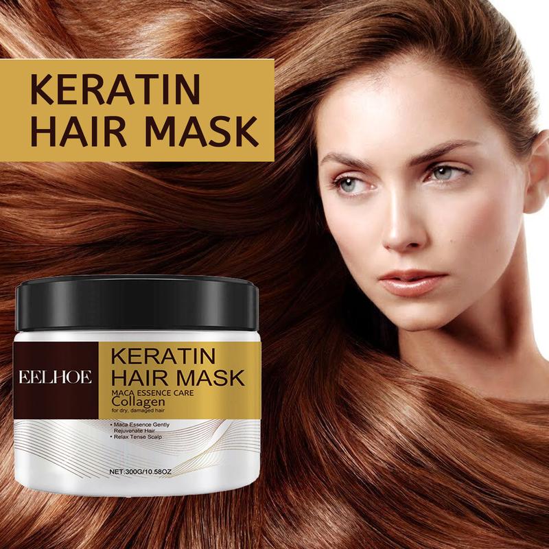 300g 10.58QZ Keratin Hair Mask,  collagen,repair dry damaged hair, apply to all hair types net content  conditioner Haircare Moisturize