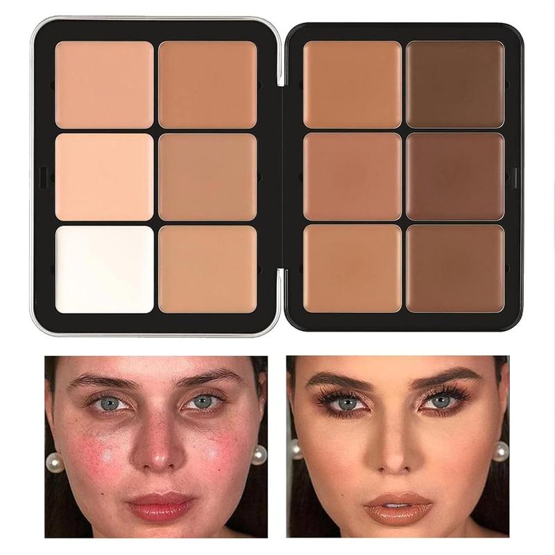 Professional Color Correcting Concealer Cream,12 Color Concealer Foundation Palette,Long-Wearing Full Coverage Makeup and Corrector for Under Eye Dark Circles