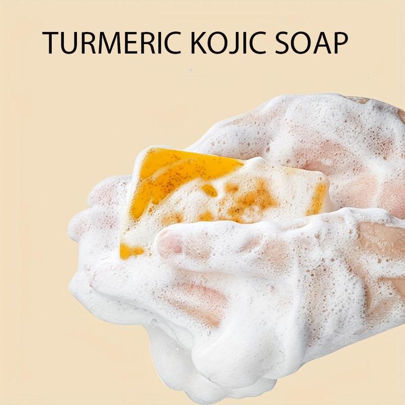 Turmeric Lemon Soap Bar, 6 Counts set Deep Cleansing & Brightening Soap Bar Contains Shea Butter, Olive Oil, Vitamin E, Moisturizing Body Wash Soap for All Skin Types.