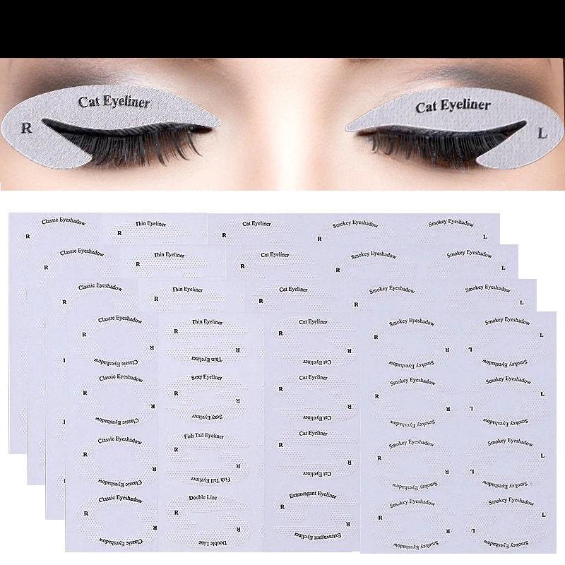 Eye Makeup Stencils Sticker CardLazy Shaping Tool