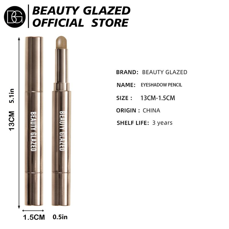 Long-lasting waterproof eye shadow stick, shimmer pearl eye shadow pen crayon eye brightening stick,one-step lazy eye makeup Eyeshadow Cosmetic