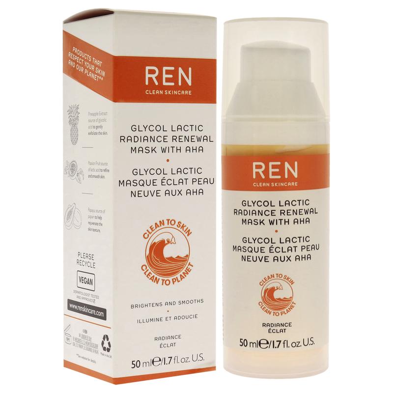 Glycol Lactic Radiance Renewal Mask by REN for Unisex - 1.7 oz Mask