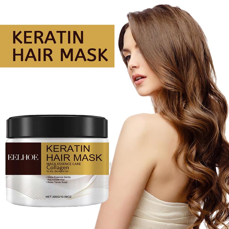 300g 10.58QZ Keratin Hair Mask,  collagen,repair dry damaged hair, apply to all hair types net content  conditioner Haircare Moisturize