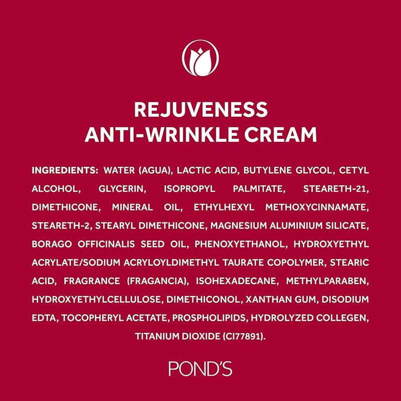 100g POND'S REJUVENESS Anti-Wrinkle Night Face Cream W Colagen & Vitamin E Lightweight Moisturizers