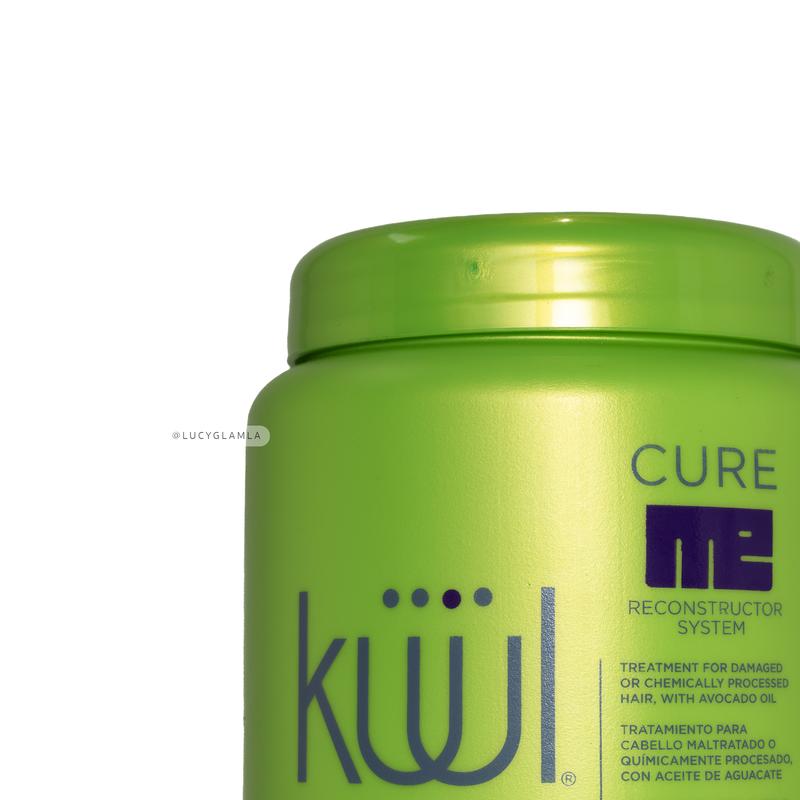 KUUL (Avocado) Reconstructor Hair Mask System CURE ME Treatment Hair 35.2 OZ Hair Nutrition Conditioner Haircare Repair Shampoo Uv Moisturizer Oil Blend Hydrate Cleanser Cleansing