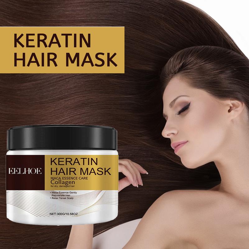 300g 10.58QZ Keratin Hair Mask,  collagen,repair dry damaged hair, apply to all hair types net content  conditioner Haircare Moisturize