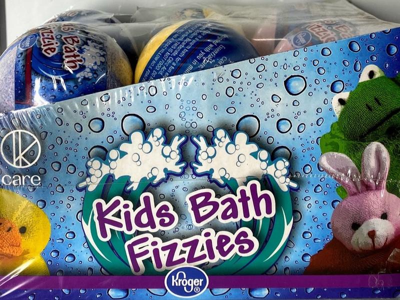 Kroger Kids Bath Bombs Bath Fizzies Set of 12 - Fun and Relaxing Bathtime Experience for Children and Teens - Skin Repair, Kit soap bath ball