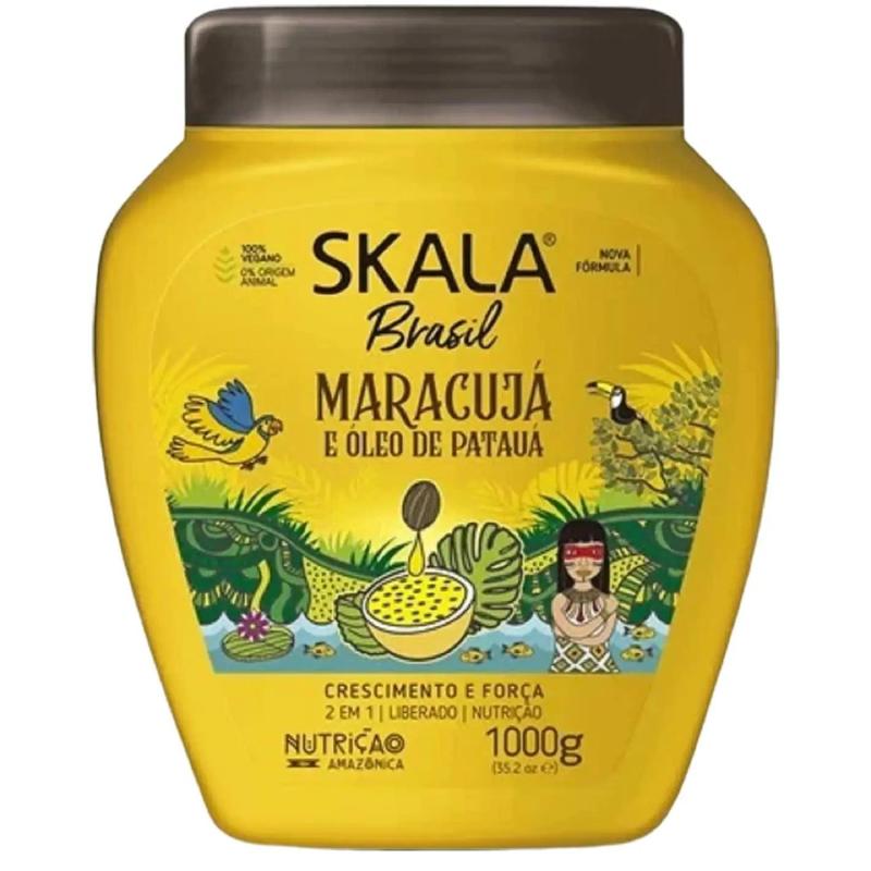 SKALA Hair Treatment Conditioning Cream 2 in 1 - Passion Fruit and Pataua Oil - Net 35.27 Oz (Pack of 1) 100% VEGAN