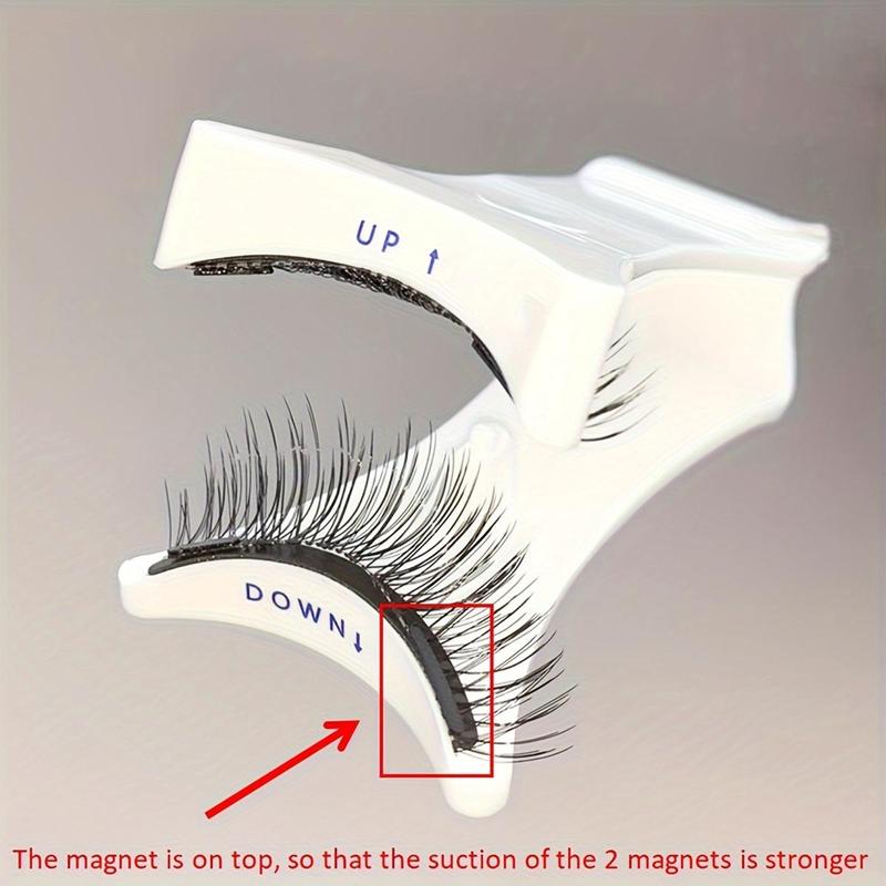 Reusable Magnetic Eyelashes with Applicator, 1 Box Natural Look Eyelash Extensions, Self Grafting Curl Eyelashes, Eye Makeup Product for Women & Girls, Christmas Gift