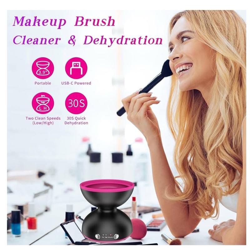 Automatic Makeup Brush Spin Cleaner - Keep Your Brushes Clean and Fresh Gift Kit