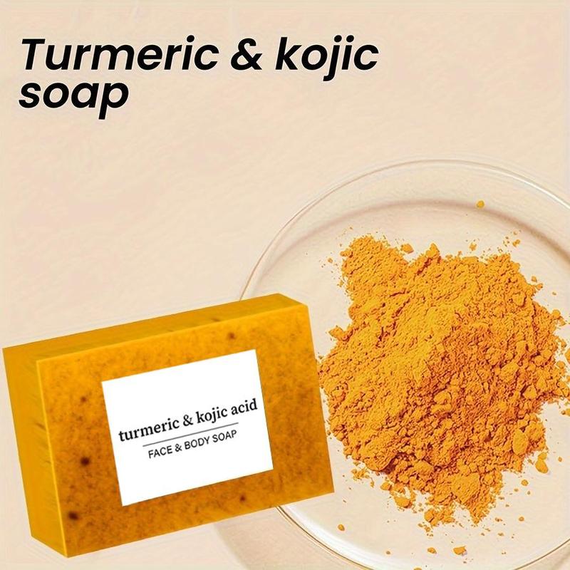 Turmeric Soap Bar, 2 Counts set Natural Moisturizing Soap Bar, Deep Cleansing Soap Bar for Face & Body, Daily Skincare Product for Women & Men