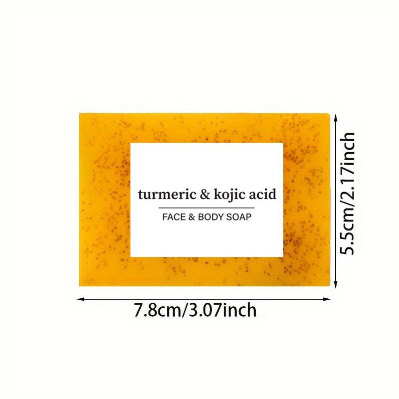 Turmeric Soap Bar, 2 Counts set Natural Moisturizing Soap Bar, Deep Cleansing Soap Bar for Face & Body, Daily Skincare Product for Women & Men