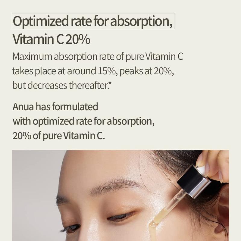 Anua Green Lemon Vitamin C Serum with Vitamin E, Hyaluronic & Ferulic Acid 0.67 fl.oz   20ml Skincare Radiance Skin Repair Comfort Daily