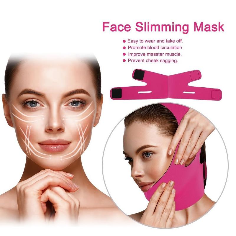 Double Chin Breathing Exercise Bandage, Facial Skin Lifting Strap, Face V Line Trainer, Face Strap for Women, Gentle Face Slimming & Tightening Bandage, Face Care Skincare Products, Christmas Gift