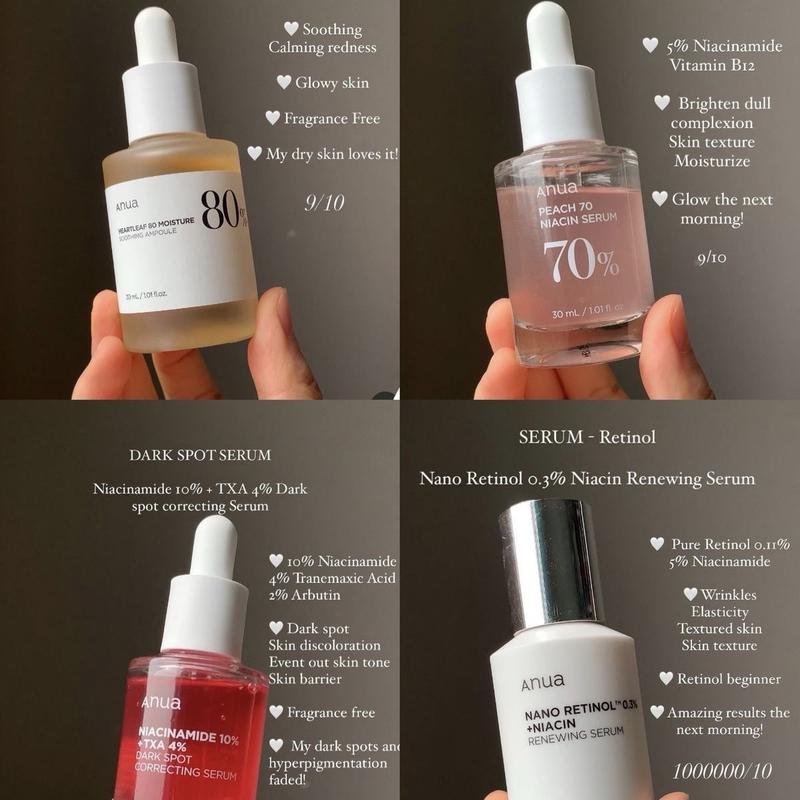 Anua Glass Skincare Products for Skin Repair and Comfort