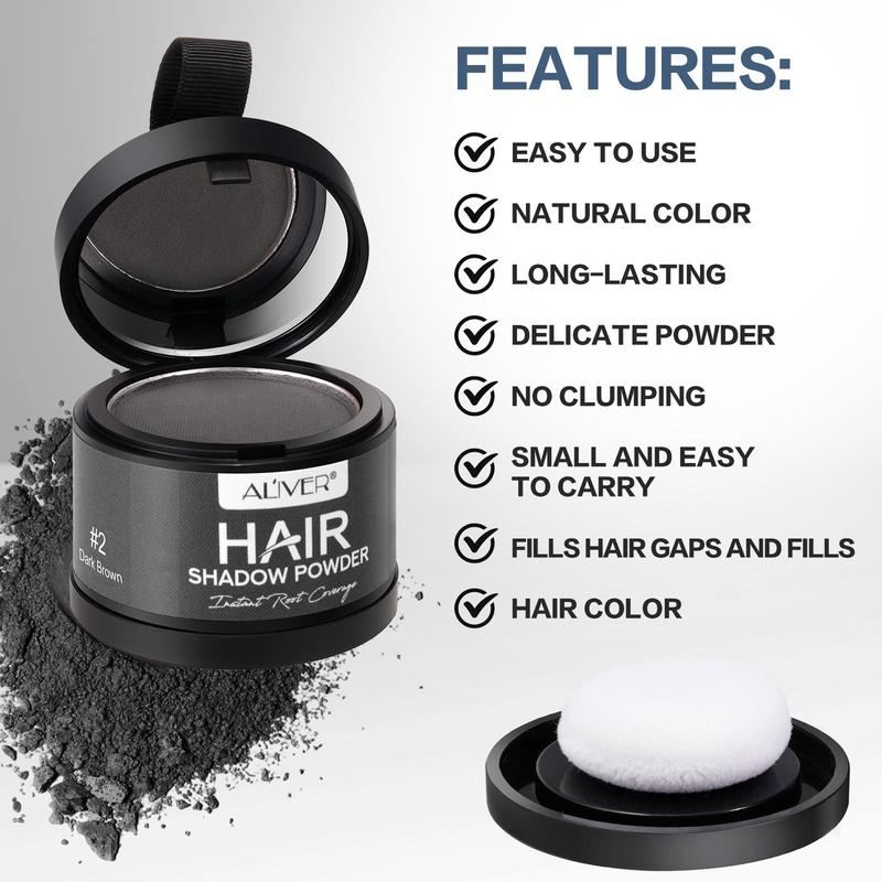 Hairline Shadow Powder, 1 Count Hairline Modifying Powder, Hair Styling Powder, Professional Hair Styling Product for Women & Men, Christmas Gift