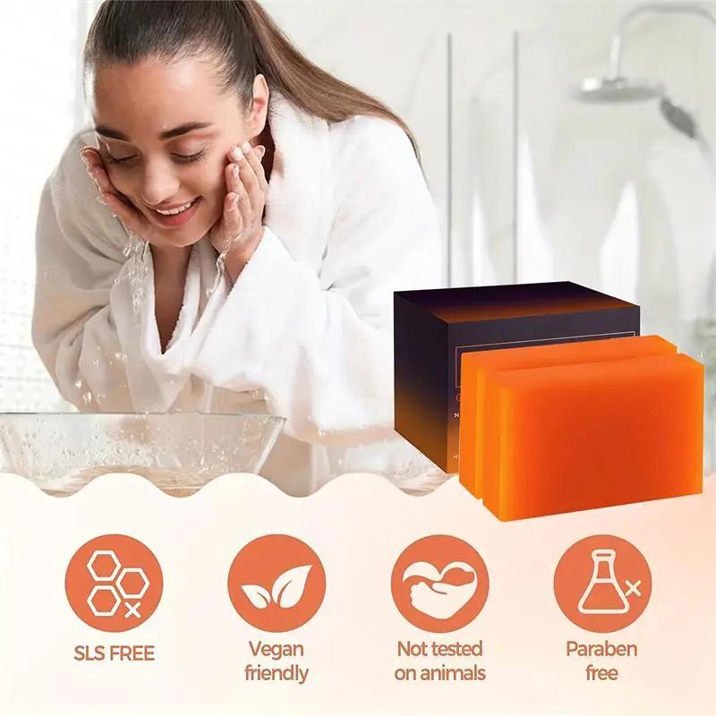 Kojic Acid Dark Spot Remover Soap Bar, 1 Count Natural Body Soap for Women & Men, Gentle Soap for Moisturizing Skin