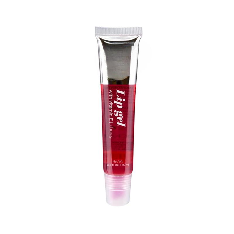 VARIETY SET OF 5 NK Hydrating Lip Gel - Vitamin E (Clear, Rosehip Oil, Bubble Gum, Cherry, Strawberry)