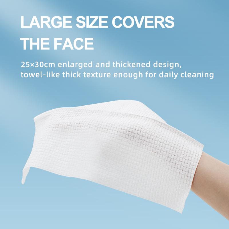 Disposable Facial Towels, 50pcs Large Soft & Thick Face Wipes for Skincare, Travel & Home Essentials