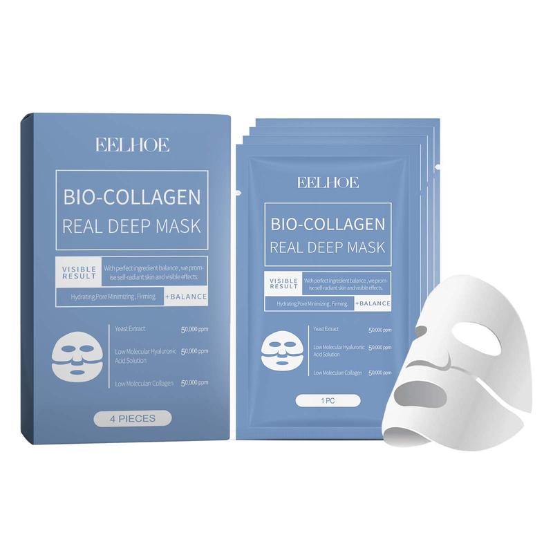 5 Sets of 20 Bio-Collagen Face Mask, Deep Mask, Collagen Face Mask for Lifting, And Moisturizing Hydrating Skincare Unisex Moisturize Moisture