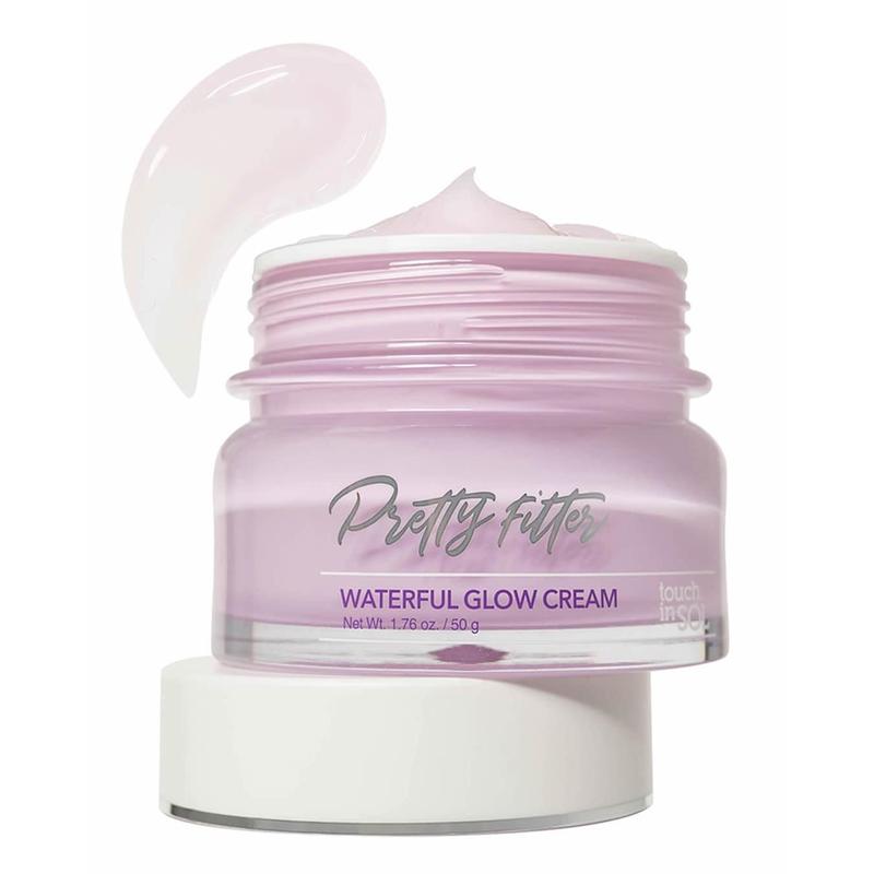 Pretty Filter Waterful Glow Hyaluronic Acid Cream Moisturizer by Touch in Sol Hydrating Lightweight Hydrating Lightweight