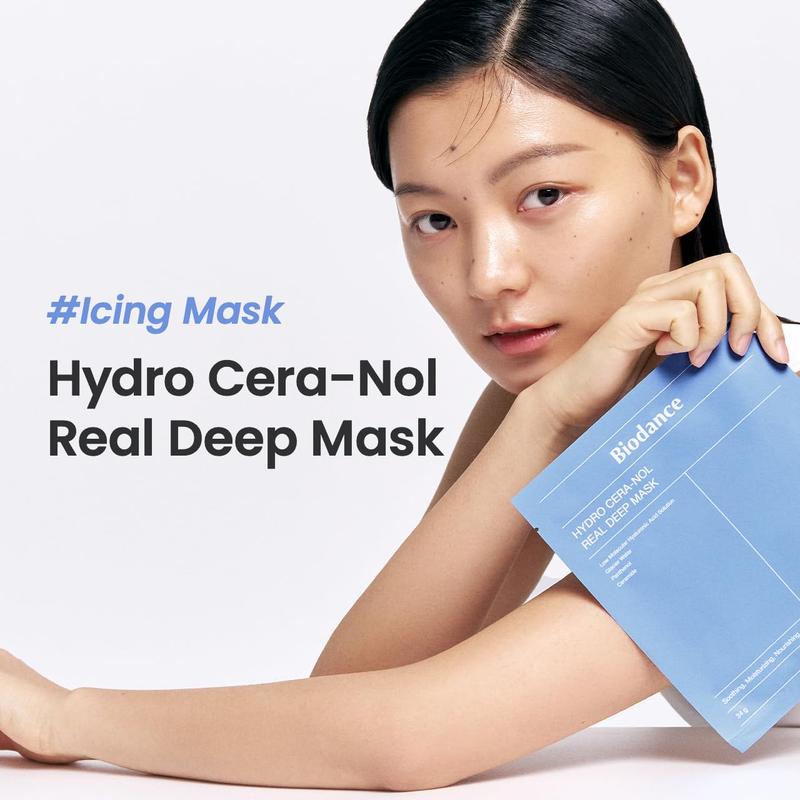 BIODANCE Bio-Collagen Real Deep Mask, Hydrating Overnight Hydrogel Mask, Pore Minimizing, Elasticity Improvement, 34g x4ea