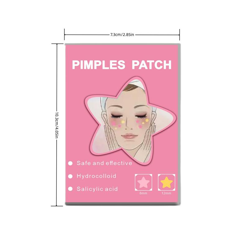 Invisible Star Shaped Pimple Cover Patch, 112pcs Acne Cover Patch, Hydrocolloidal Pimple Patch, Cleanser for Ance-prone Skin for Women & Men