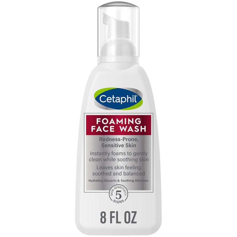 CETAPHIL Redness Relieving Foaming Face Wash for Sensitive Skin , 8 Fl Oz , Gently Cleanses & Calms Sensitive Skin without over Drying, (Packaging May Vary) Galderma Laboratories