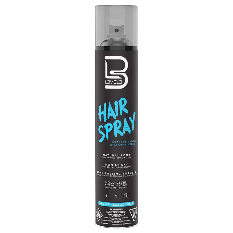 L3 Level 3 Hair Spray - Long Lasting and Strong Hold Hair Spray - Great for Men and Women - Level Three - Suitable for All Hair Types L3V3L3 L3V3L3