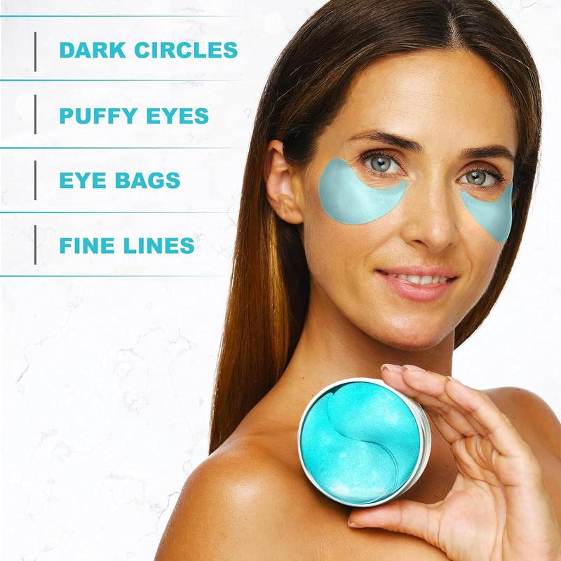 Under Eye Patches For Puffy Eyes And Dark Circles - Retinol Collagen Under Eye Masks - Reduce Wrinkles &   Bags - Skin Treatment Pads - Anti Aging Moisturizer Mask For Women Gift - 60 Eye Gel Pads Hyaluronic Gentle Hyaluronic Acid Nourishing Smooth Co