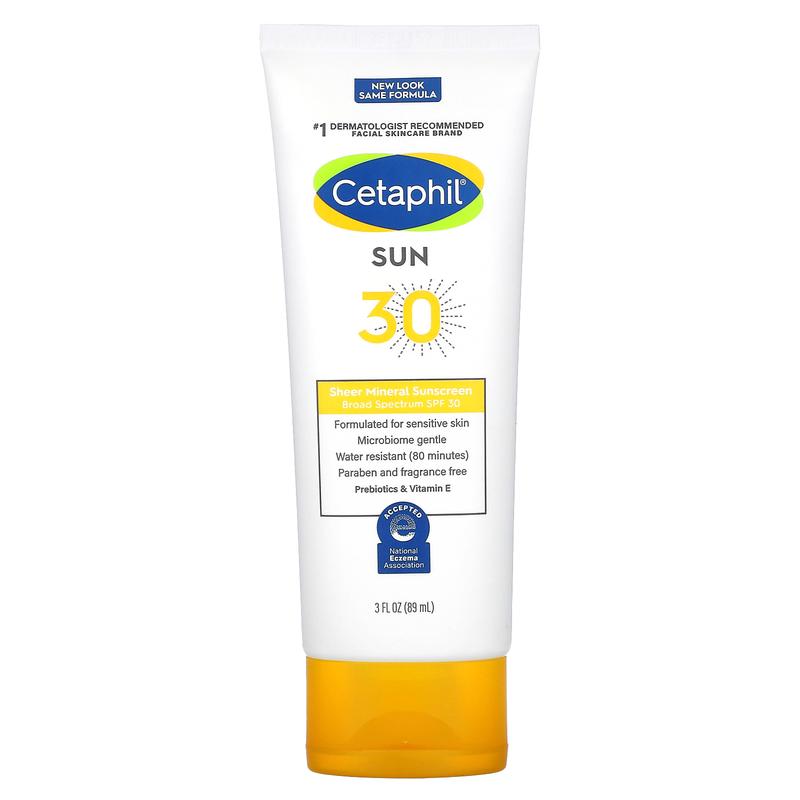 Cetaphil Sheer Mineral Sunscreen, SPF 30, 3 fl oz (89 ml)