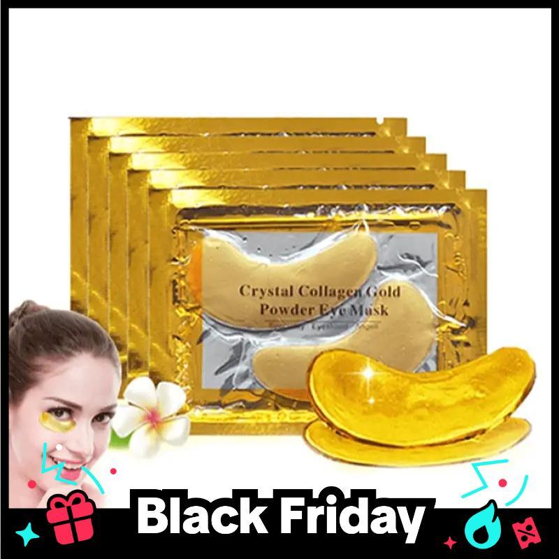 Collagen Gold Eye Mask, 10pcs set Firming Eye Patches, Staying Up Late Dark Circles Eye Bags Moisturizing