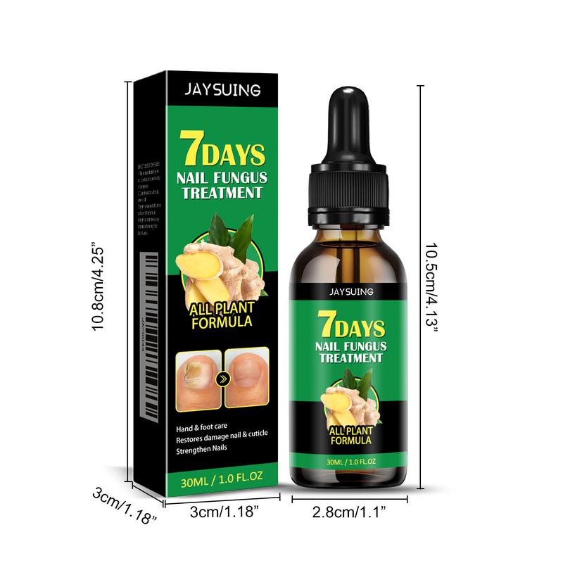 7 Days Miracle Ginger Nail Treatment Essence Oil - Ultimate Solution for Damaged & Discolored Nails. Revitalize Your Nails with Nourishing Support, Ideal for Manicure Enthusiasts. Repair, Renew & Beautify Your Nails with Comforting Care & Artistic Polish