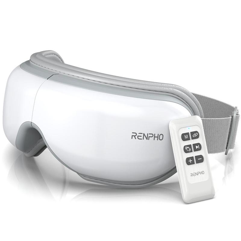 RENPHO Eyeris 1 Eye Massager with Heat Compression Christmas Gifts, Heated Eye Mask with Bluetooth Music Eye Care Device for Eye Relief Birthday Gifts for Mom Dad