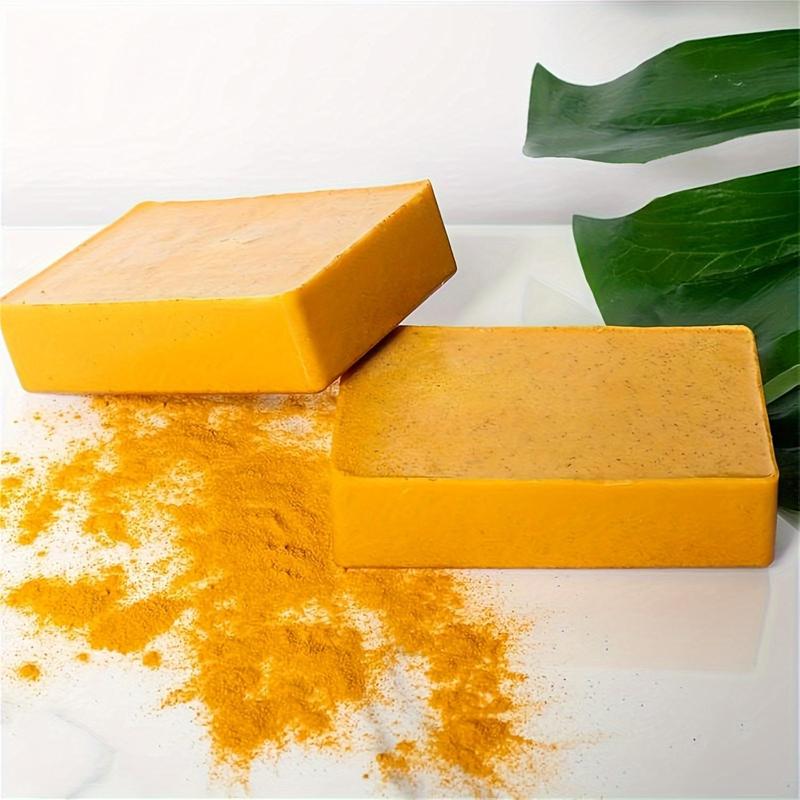 Turmeric Soap Bar, 2 Counts set Natural Moisturizing Soap Bar, Deep Cleansing Soap Bar for Face & Body, Daily Skincare Product for Women & Men