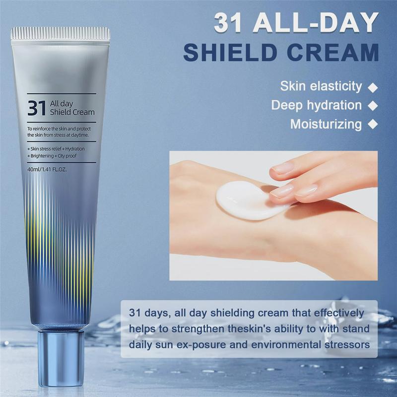 31 All-Day Shield Cream & 102 Night Renewal Cream,All-day & Night 2-Pack Cream for Face,  Intensive Skin Care, All-day Protection Cream, Skin Firming Facial Serum, Night Renewal Cream